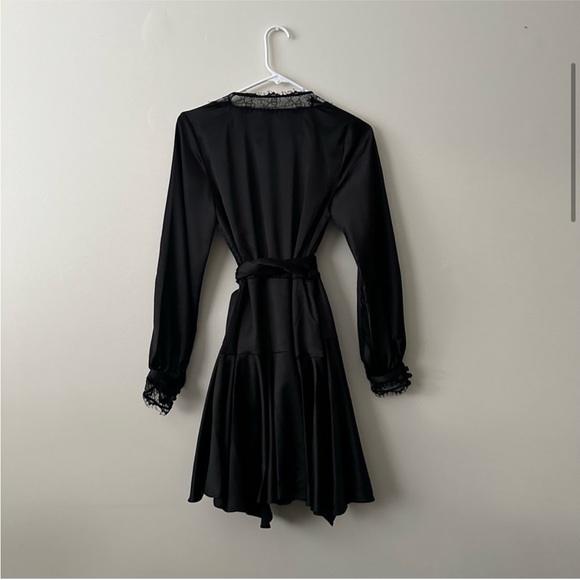 REVOLVE Satin Wrap Dress - Picture 7 of 9